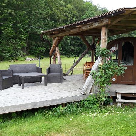 Schlummerfass an der Bockmühle Hohnstein Exterior foto