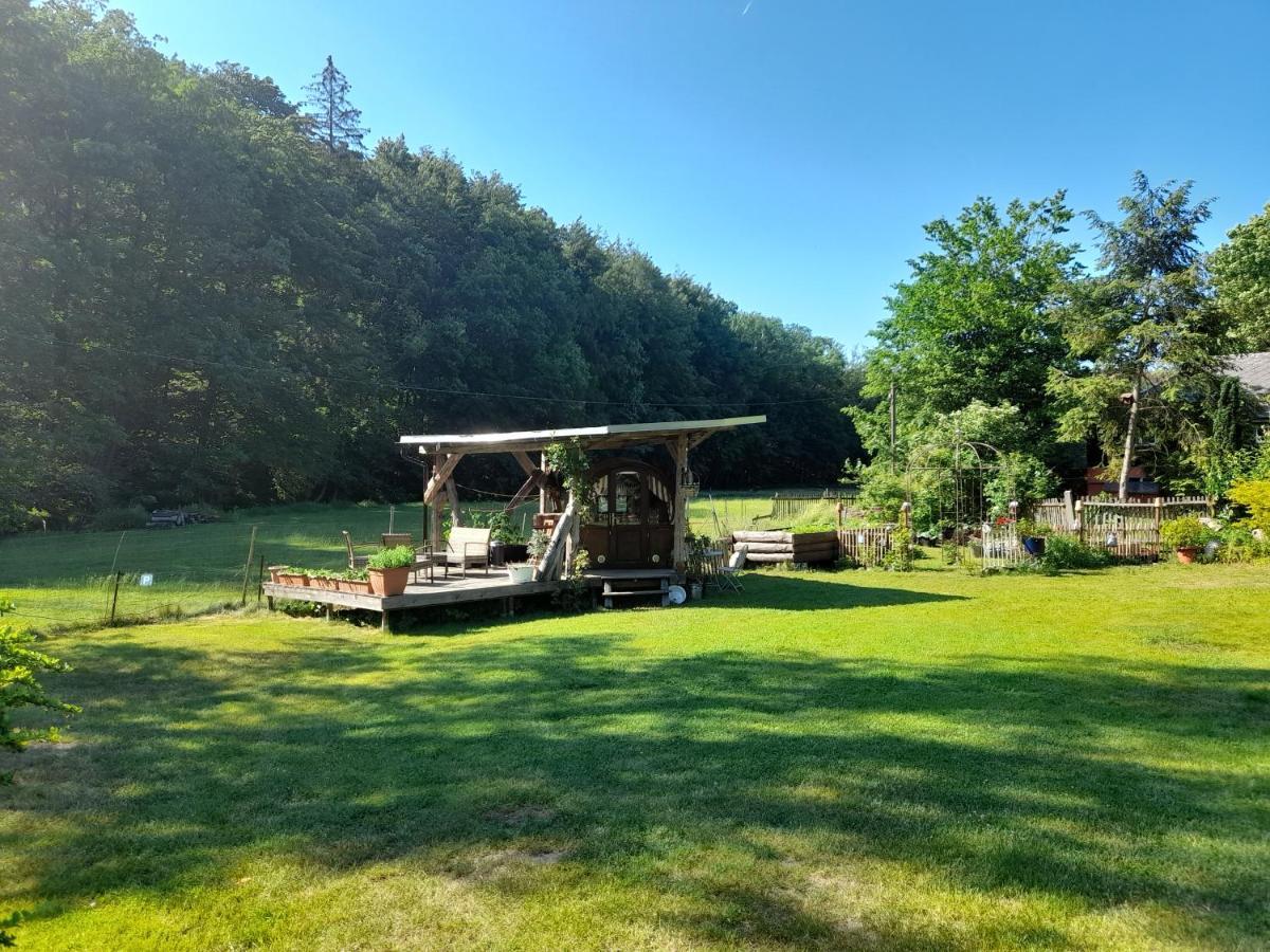 Schlummerfass an der Bockmühle Hohnstein Exterior foto